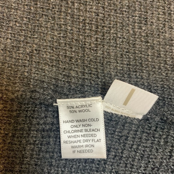 Loft gray wool blend cardigan, size S - Picture 5 of 6